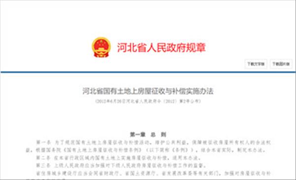 《河北省国有土地上房屋征收与补偿实施办法》2022年暂未做调整，将继续沿用2012年版